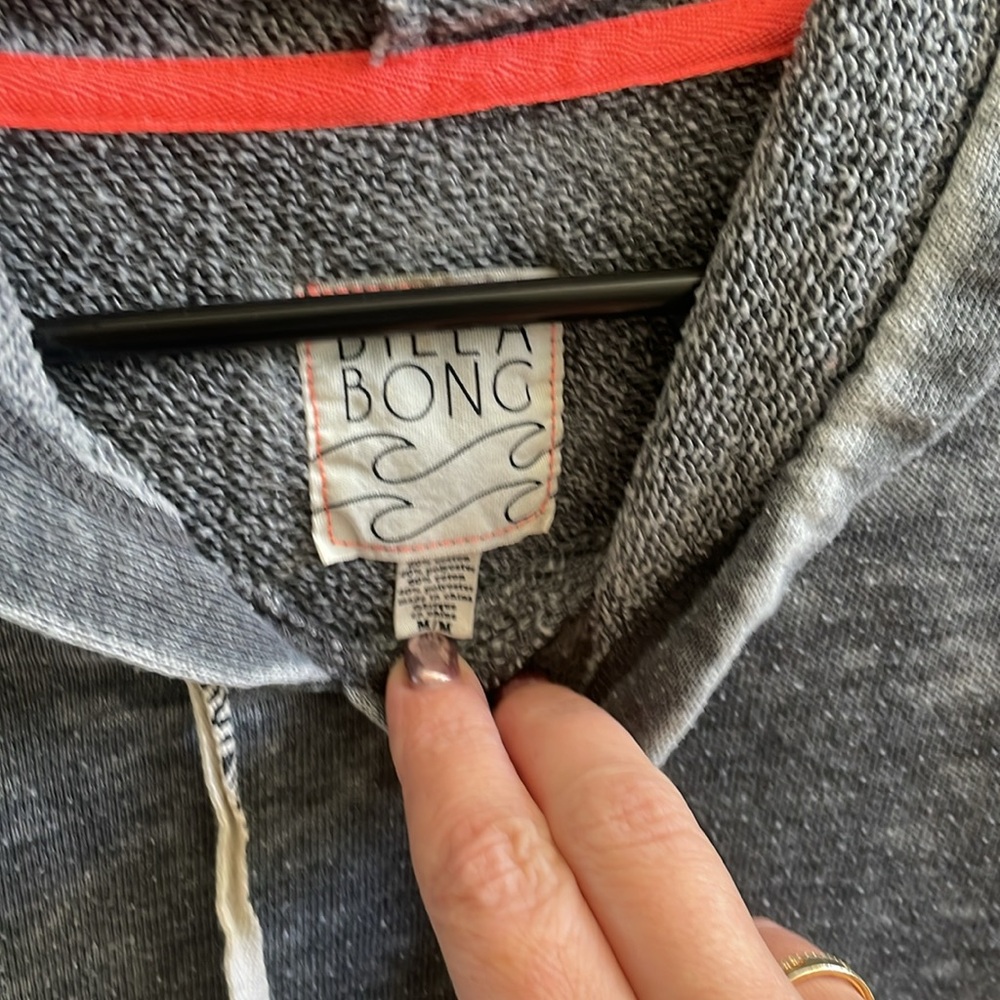Billabong grey sweater size medium - Picture 2 of 7